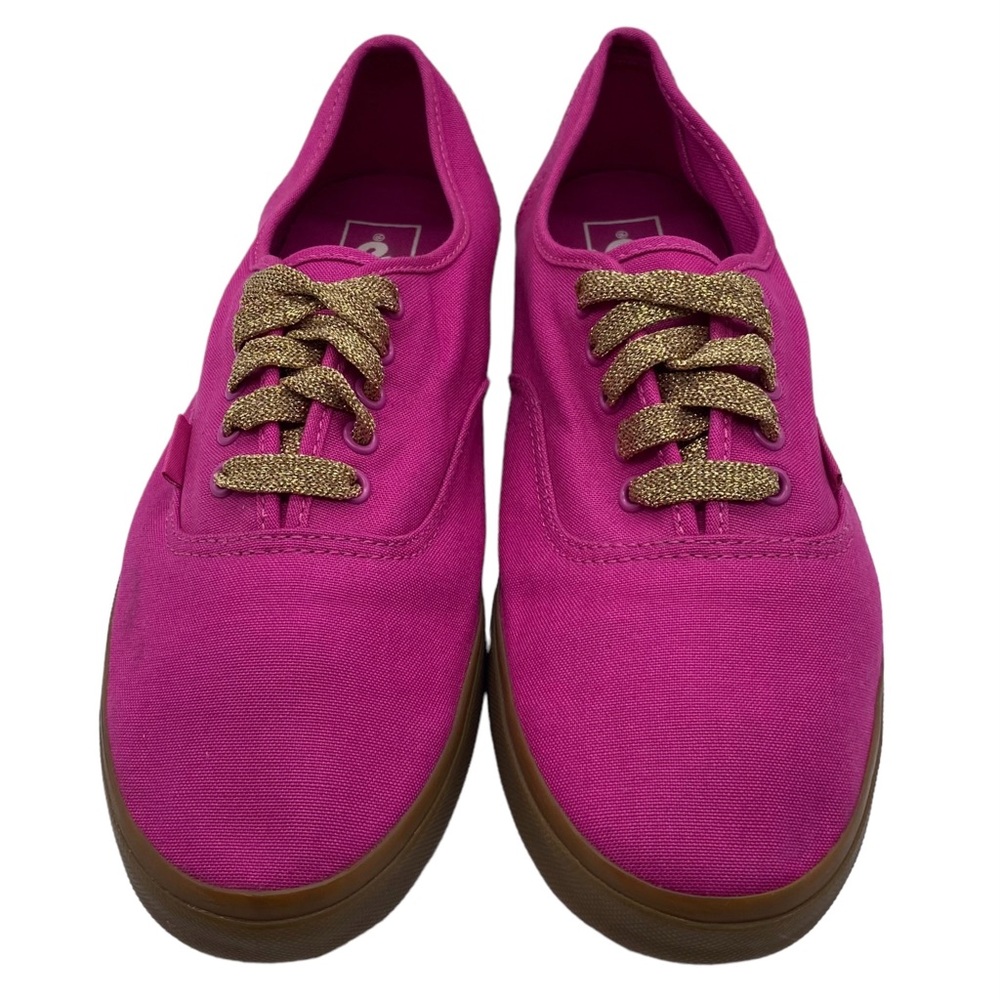 Vans Sneakers Lo Pro Pink Gold Glitter Canvas Casual Skate Colorful Size 10 - Picture 3 of 9